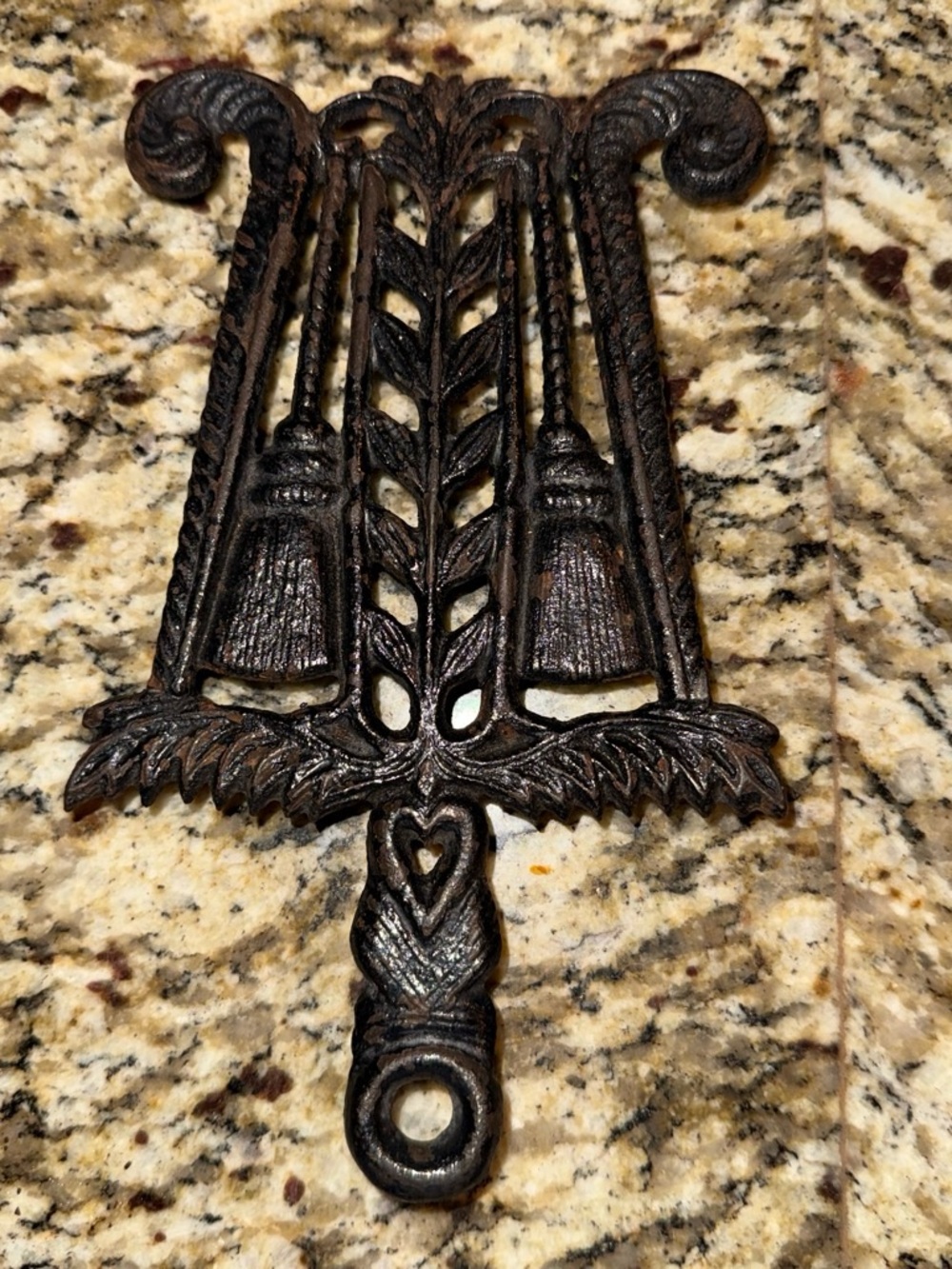 Wilton Dark Brown Cast Iron Decorative Wall Hook